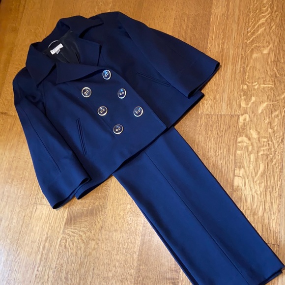 Talbots Other - Talbots navy blue pantsuit.